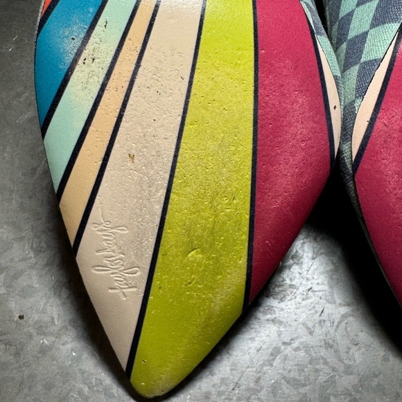 Taylor Says ‘YES’ High Heels Checkered Print Women’s size 8M - Picture 10 of 12